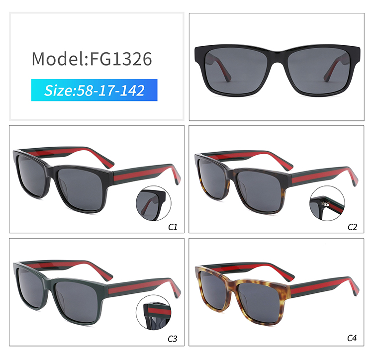 FG1326-vintage acetate glasses Lunettes en acétate FG1326-vintage