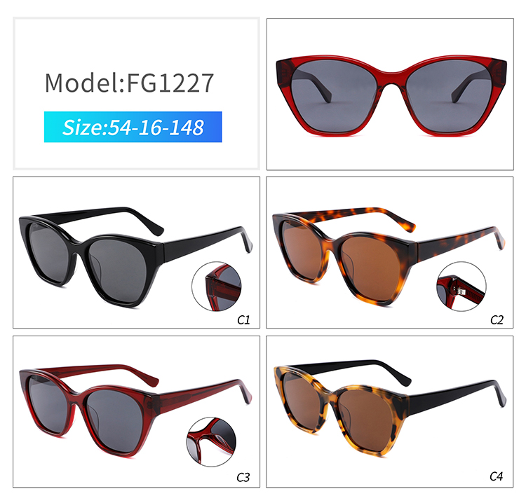 FG1227-vintage sunglasses women FG1227-lunettes de soleil vintage femme