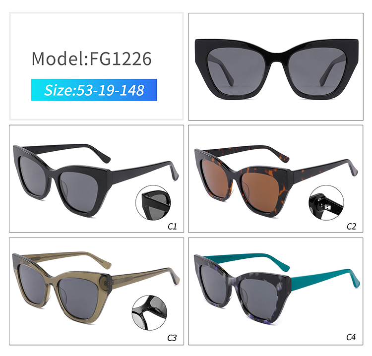 FG1226-high end sunglasses FG1226-lunettes de soleil haut de gamme