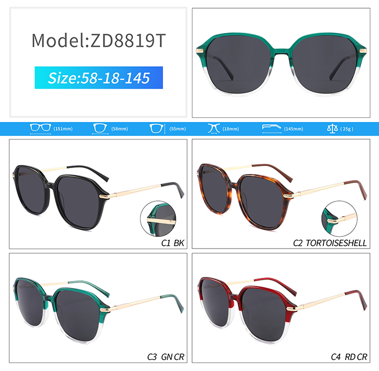 ZD8819-sunglasses sold in bulk ZD8819-lunettes de soleil vendues en vrac
