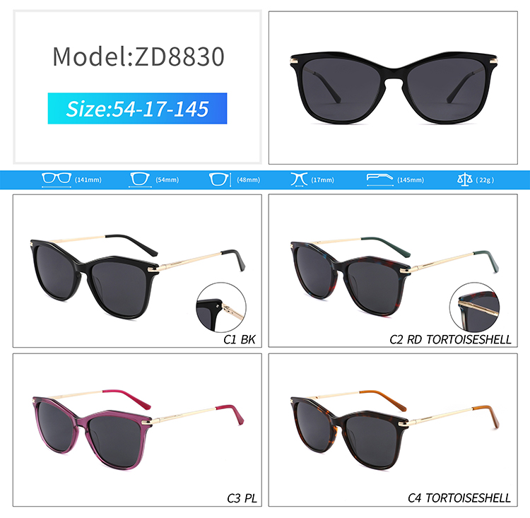 ZD8830-unique wholesale sunglasses Lunettes de soleil en gros ZD8830-uniques