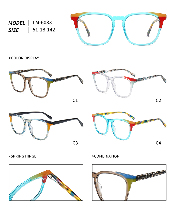 LM-6033 vintage style spectacles Lunettes de style vintage LM-6033