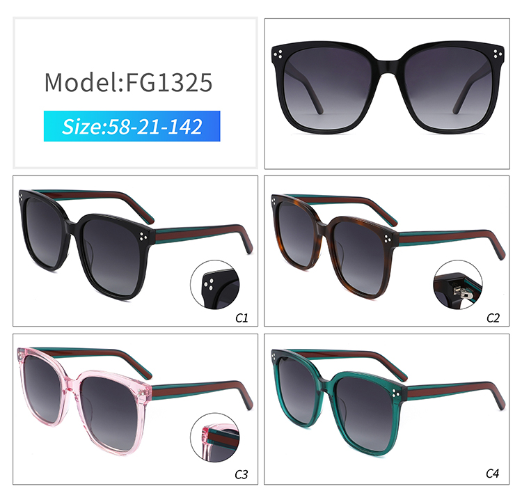 FG1325-polarized sunglasses for women FG1325-lunettes de soleil polarisées pour femmes