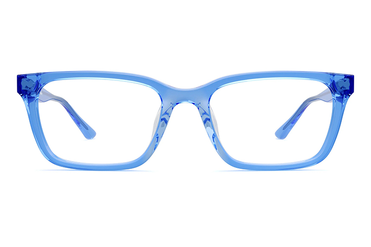 Blue Transparent Glasses Frame Monture de lunettes transparente bleue