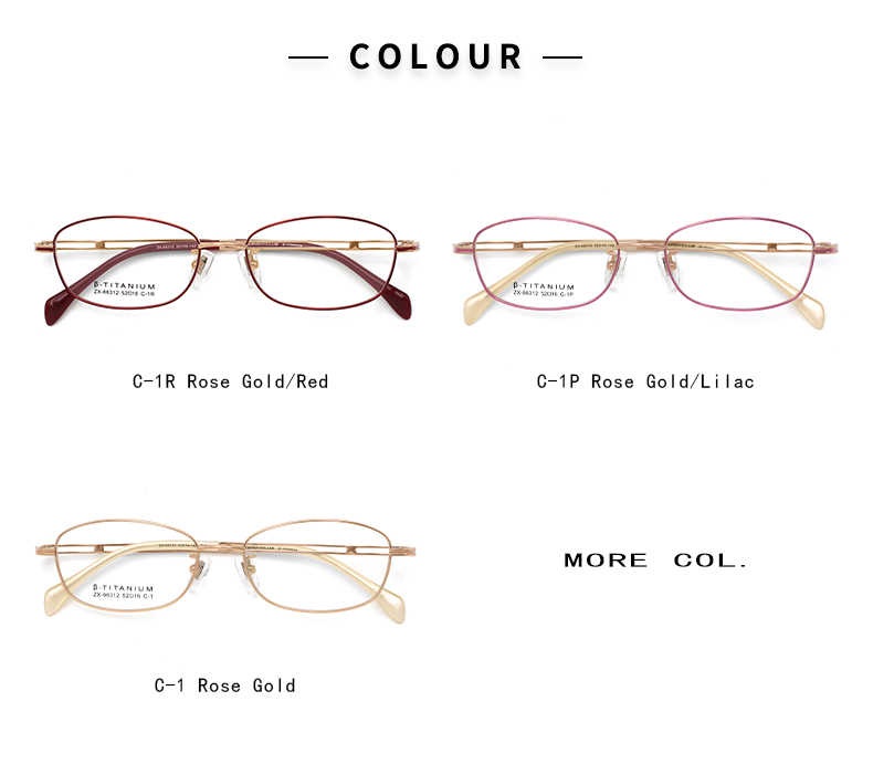 Montures de lunettes ovales_color