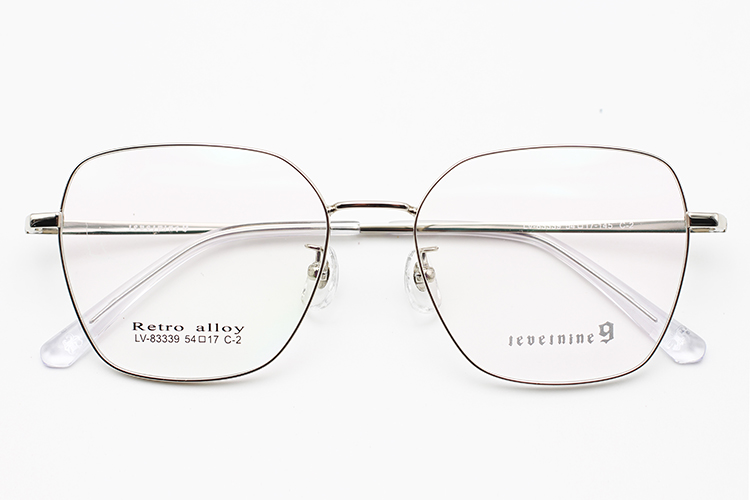 Montures Optiques en Métal Femme - Argent