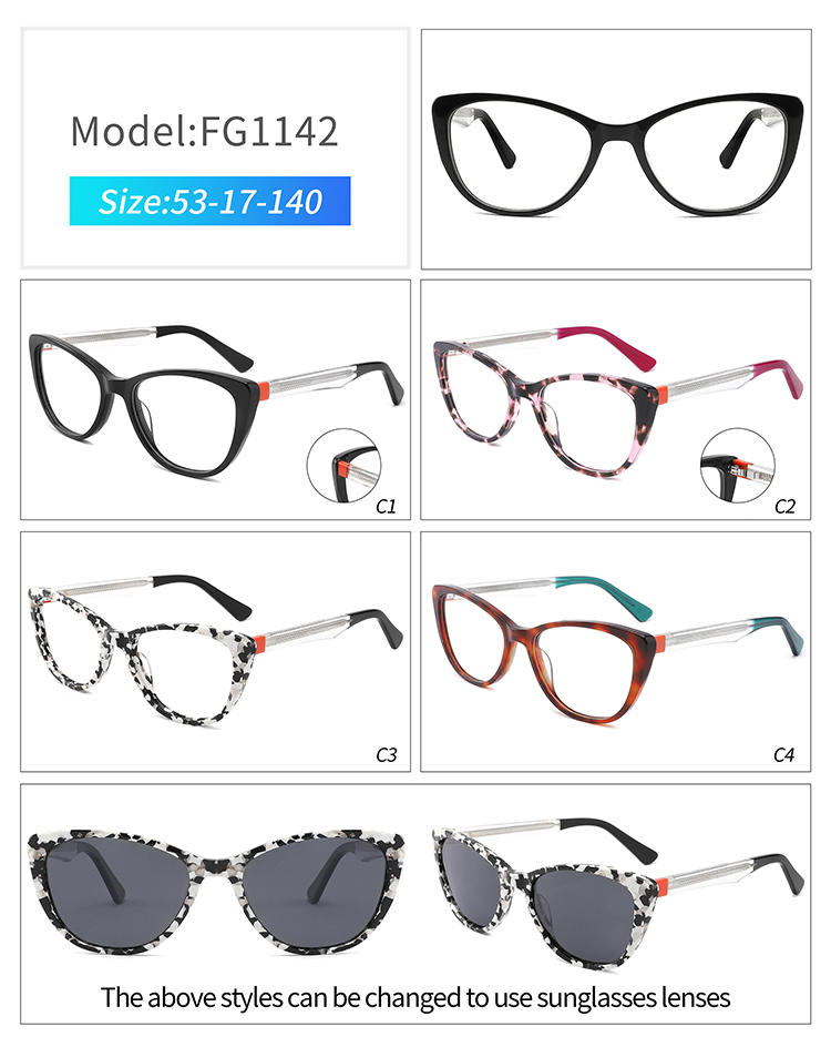 FG1142 montures optiques vintage FG1142