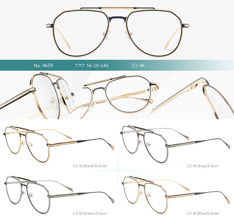 Wholesale Metal Glasses Frames 4658 Montures de lunettes en métal en gros 4658