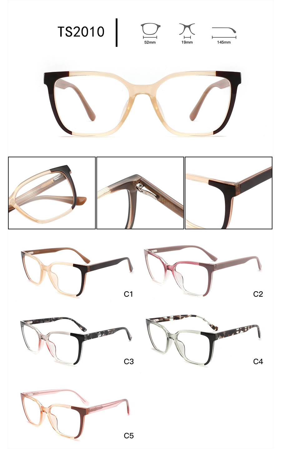 eye glasses frames for womens TS2010 montures de lunettes pour femmes TS2010