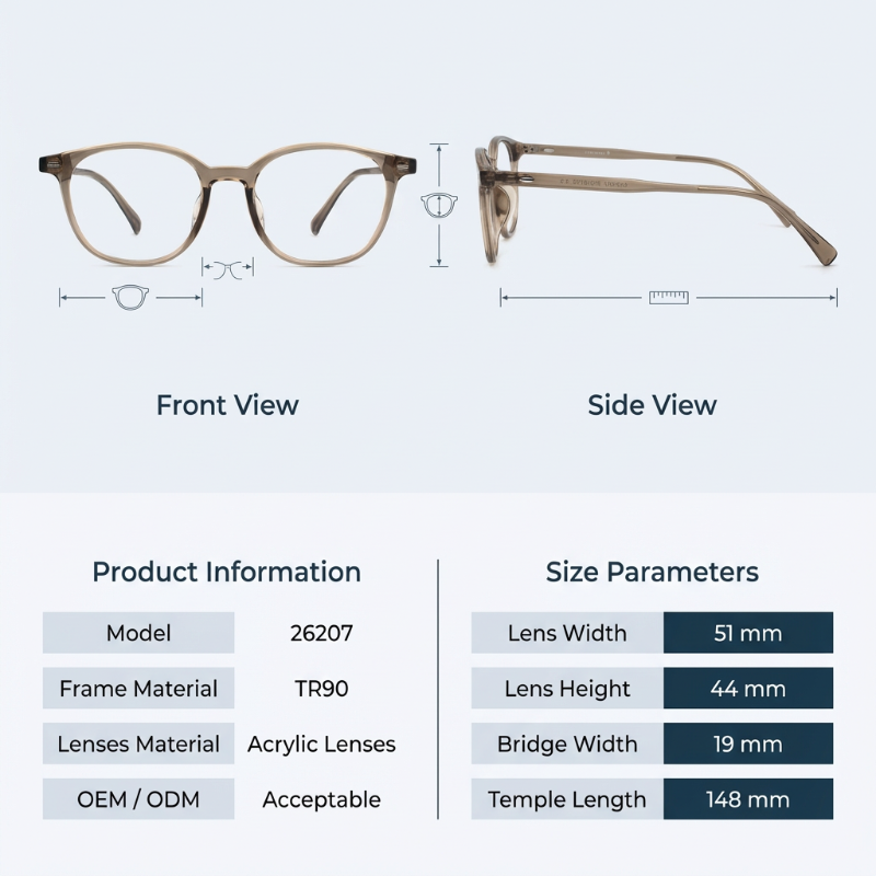 LevelNine 26207 TR90 Glasses Frames00001 Montures de lunettes LevelNine 26207 TR9000001