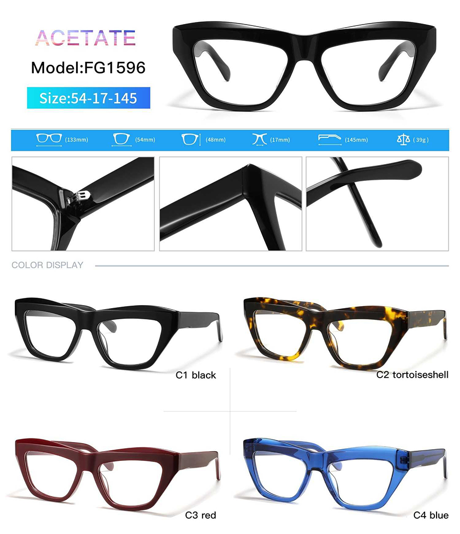 retro style glasses frames FG1596 montures de lunettes de style rétro FG1596