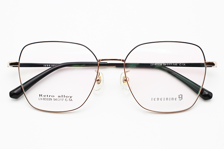 Montures Optiques en Métal Femme - Marron