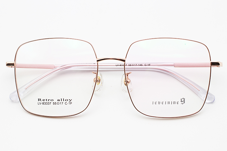 Lunettes de vue homme en métal - Or rose