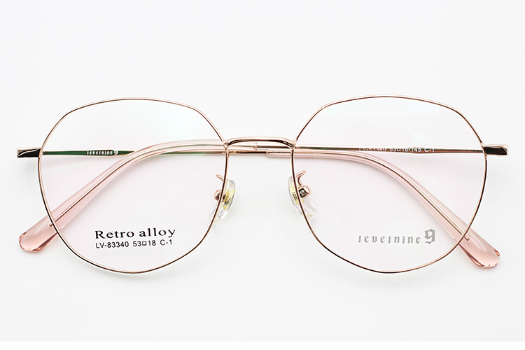 Lunettes cerclées - Or rose