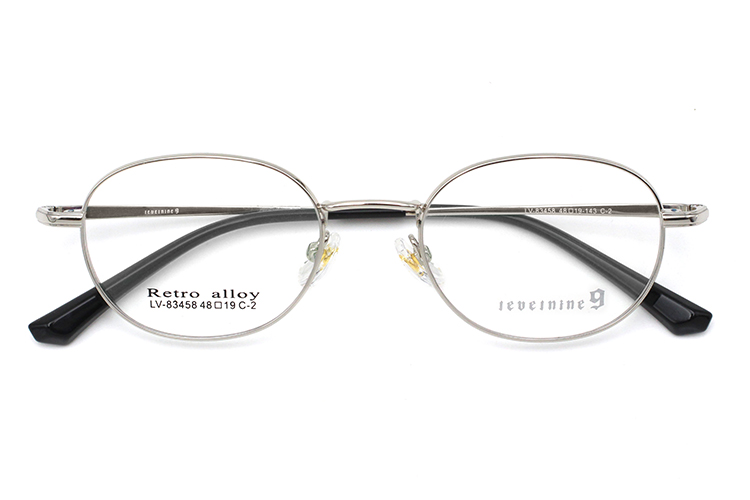 Lunettes Ovales en Métal - Argent