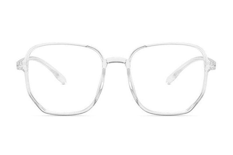 Oversized Transparent Frame Glasses Lunettes à monture transparente surdimensionnées