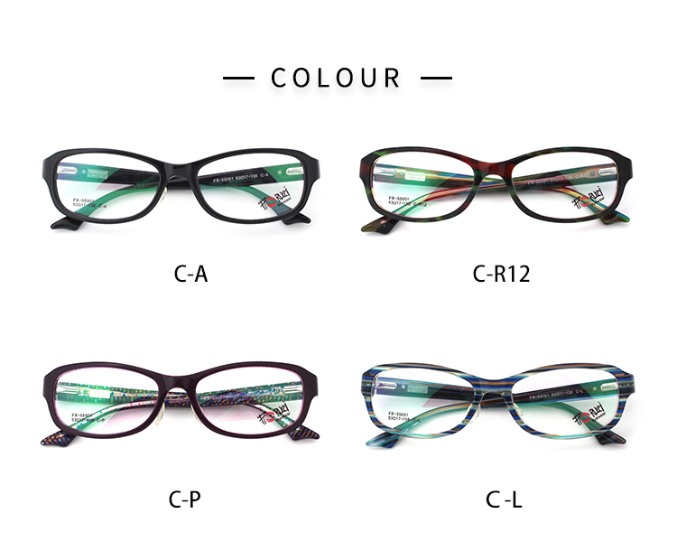 55001_02 montures en acétate de haute qualité 55001_02