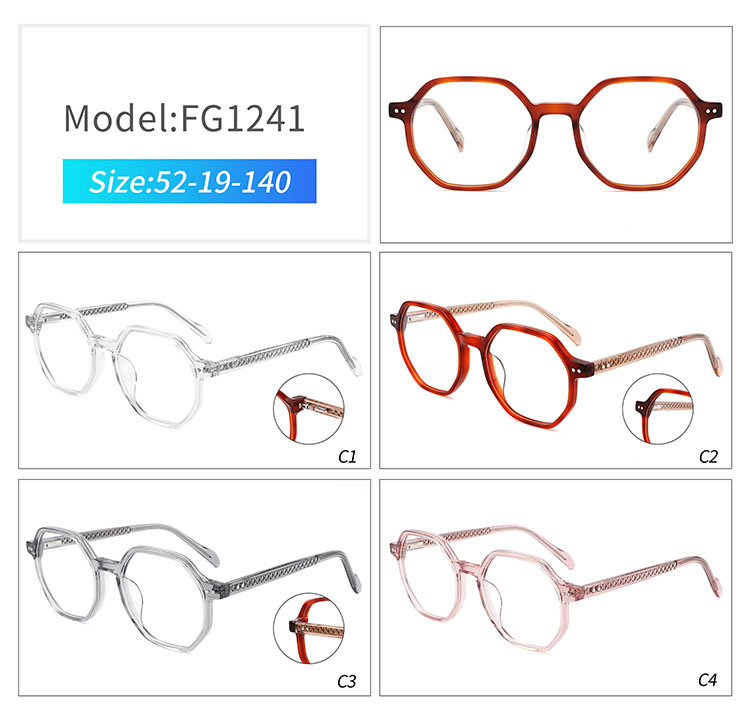 FG1241 - acetate spectacle frames FG1241 - montures de lunettes en acétate