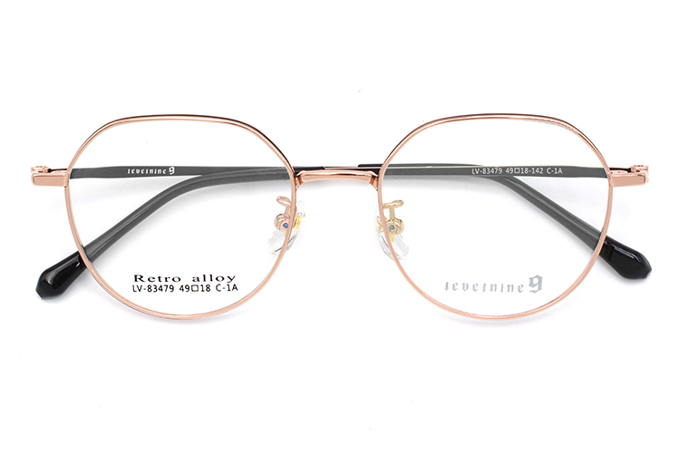 Montures optiques pour les yeux - Or et noir