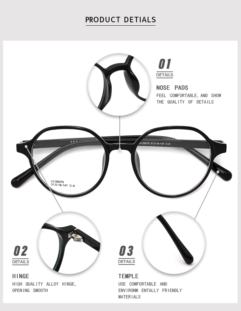 monture de lunettes tr90 hommes