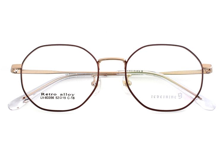 Monture de lunettes en métal - Rouge et doré