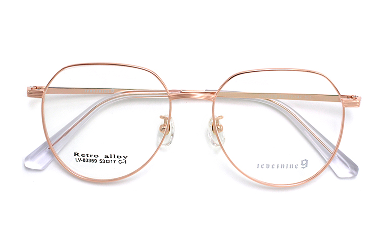 Montures de lunettes Metal Man - Or rose