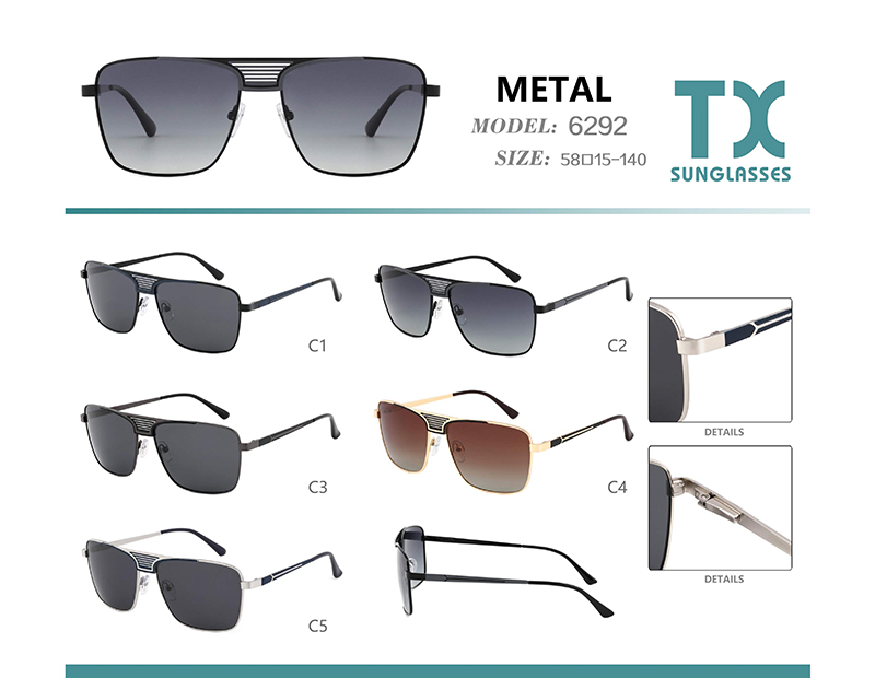 Wholesale Metal Sunglasses 6292 Lunettes de soleil en métal en gros 6292