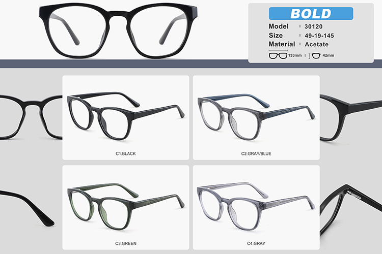 Wholesale Acetate Glasses Frames YC30120 Montures de lunettes en acétate en gros YC30120