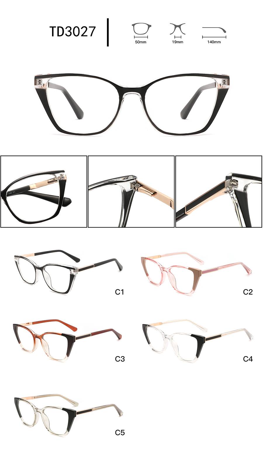 men's new glasses frames TD3027 nouvelles montures de lunettes pour hommes TD3027