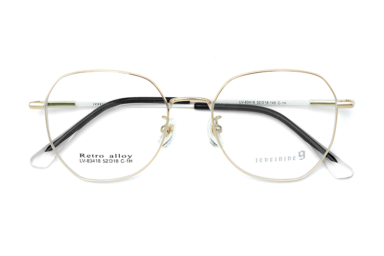 Lunettes à monture fine en métal - Or