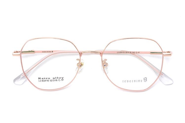 Lunettes à Monture Fine en Métal - Or Rose