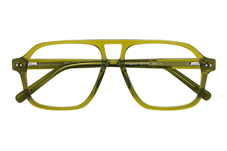 Transparent Frame Aviator Glasses Lunettes d'aviateur à monture transparente