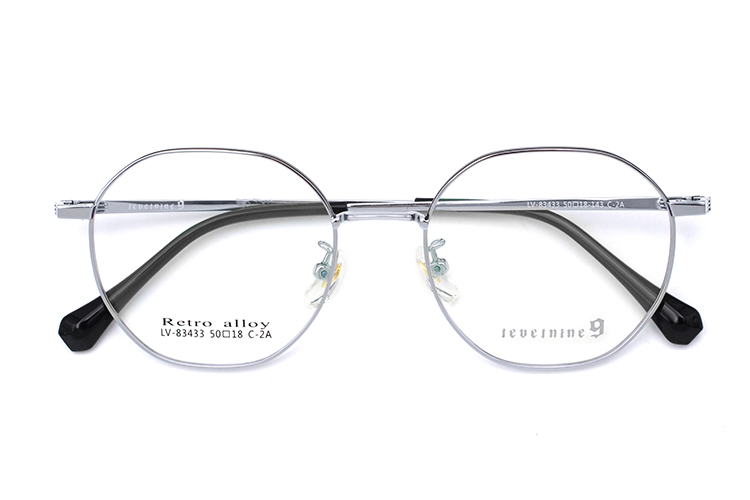 Montures de lunettes haut de gamme - Argent et noir