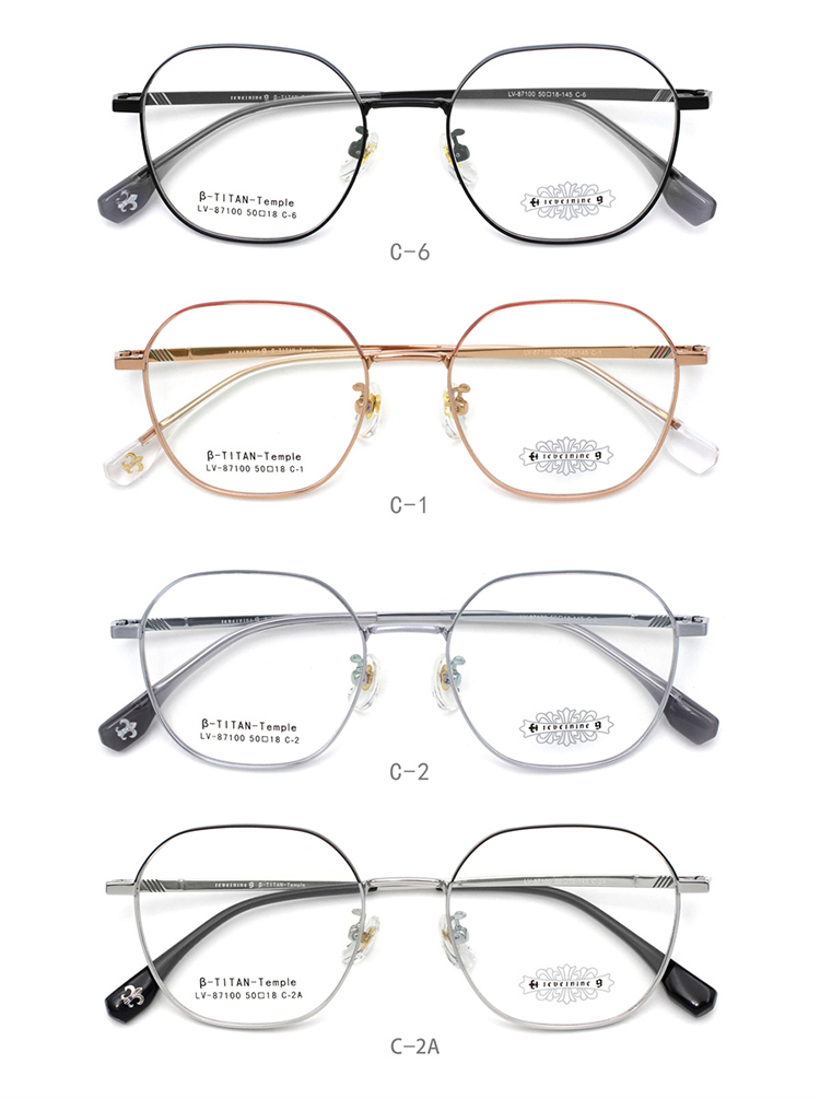87100-01 Montures optiques en titane de haute qualité