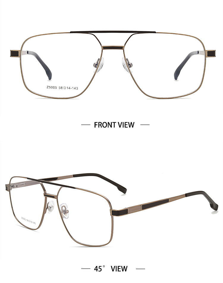 Lunettes à monture métallique aviateur