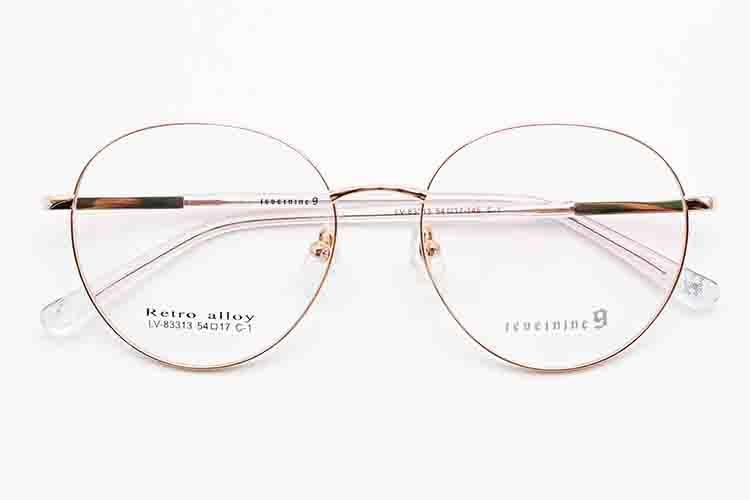 Grande monture de lunettes rondes_C1