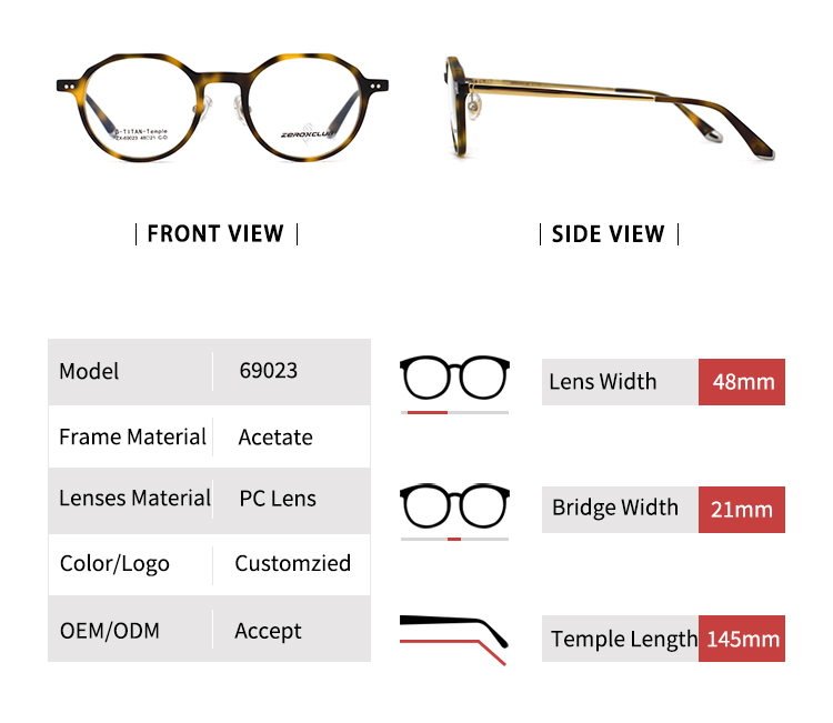 69023_01 Lunettes à monture en plastique 69023_01