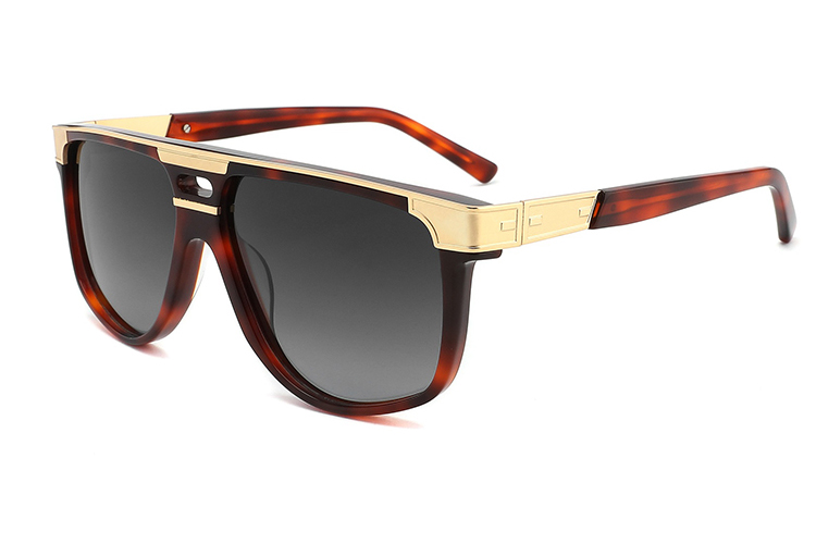 Lunettes de soleil en métal acétate-YD1055T