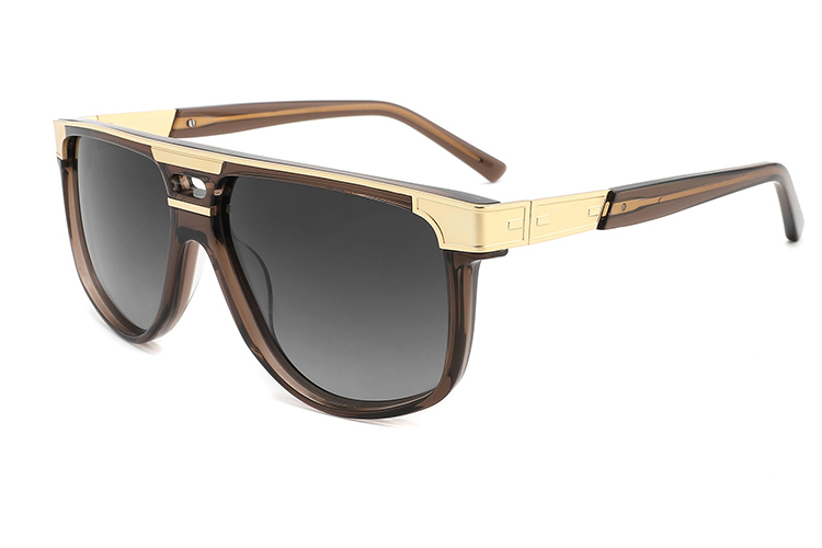 Lunettes de soleil en métal acétate-YD1055T