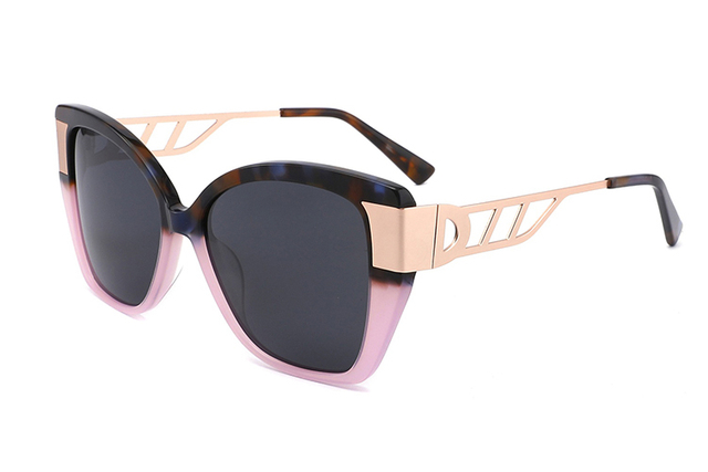 Lunettes de soleil en métal acétate-YD1046T