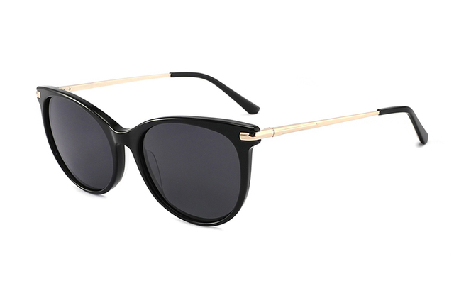 Lunettes de soleil vintage en métal et acétate œil de chat-ZD8829T