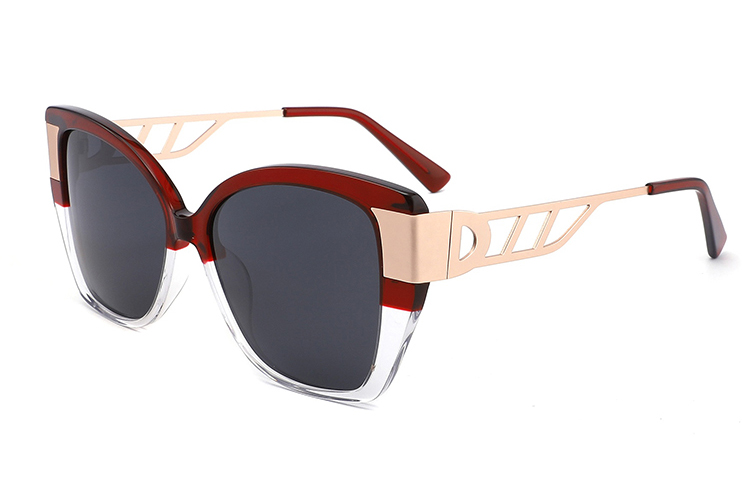 Lunettes de soleil en métal acétate-YD1046T