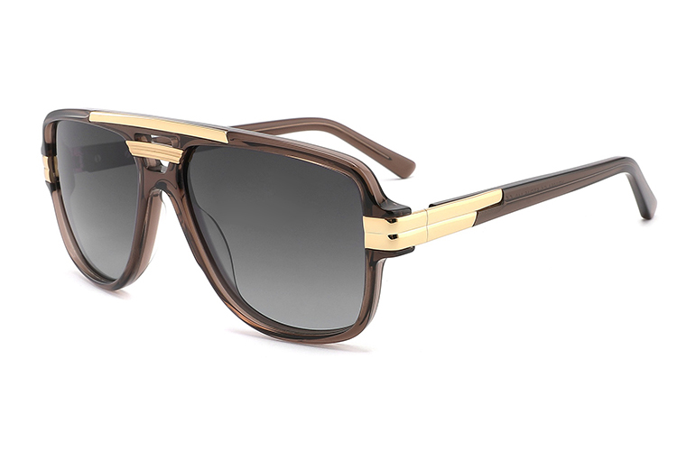 Lunettes de soleil en métal acétate-YD1054T