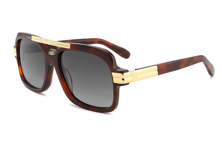 Lunettes de soleil en métal acétate-YD1051T