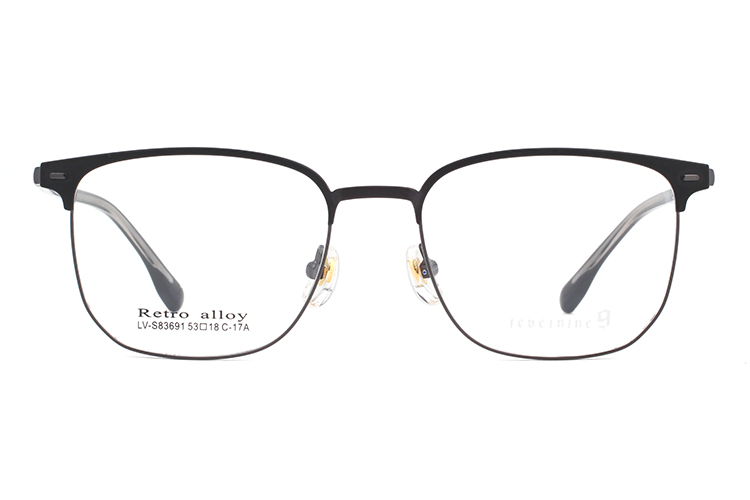 Montures de lunettes en métal en gros S83691