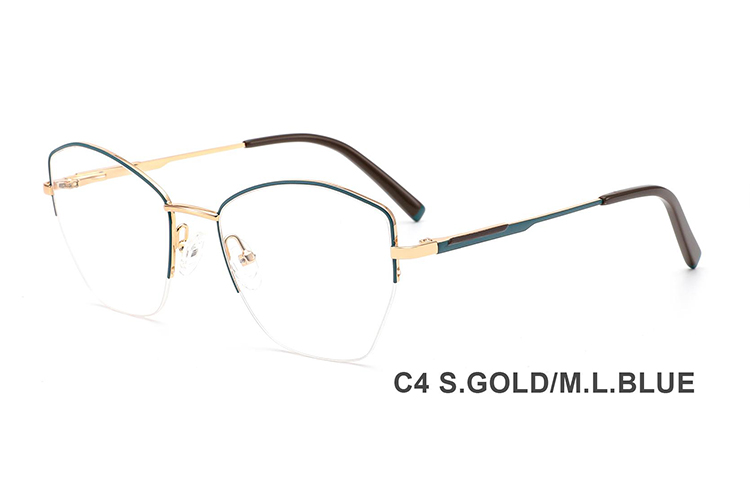 Montures de lunettes en métal en gros H8341B