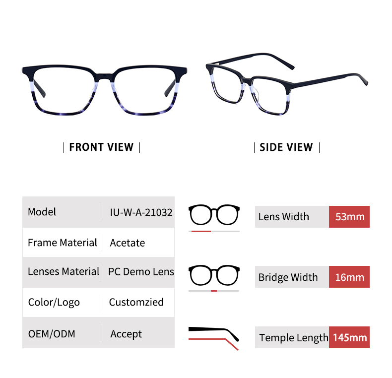 Montures de lunettes personnalis&eacute;es_detials