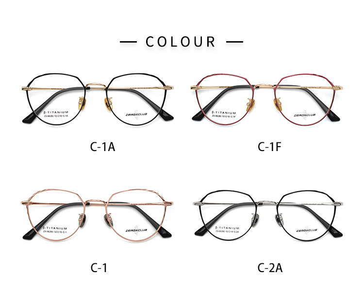 Montures optiques en titane_color
