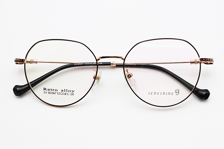 Lunettes rondes &agrave; monture fine_C1A