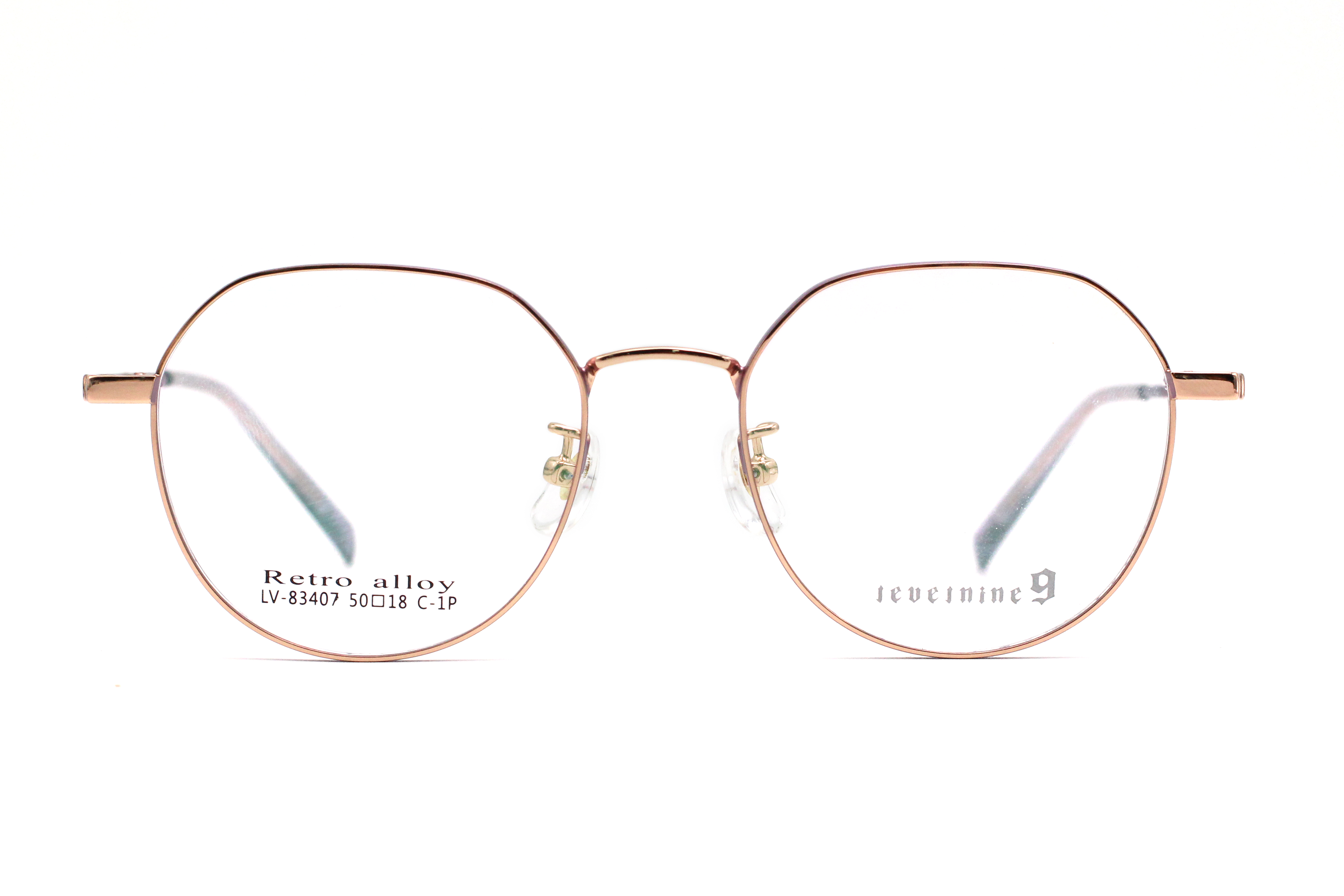 Montures de lunettes en métal en gros 83407